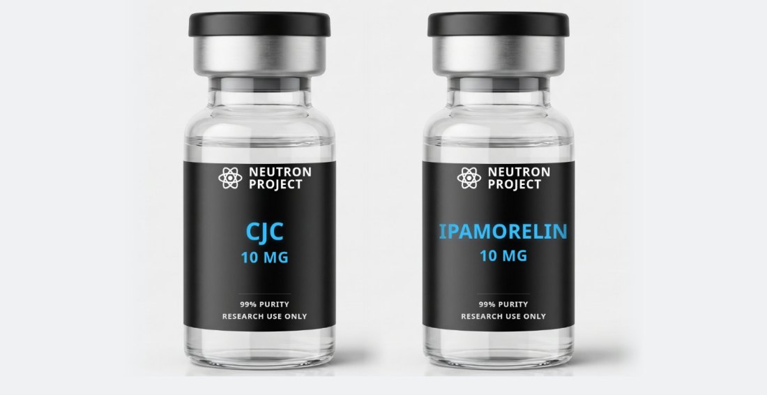 Growth Hormone Stack: CJC + IPAMORELIN vials from Neutron Project