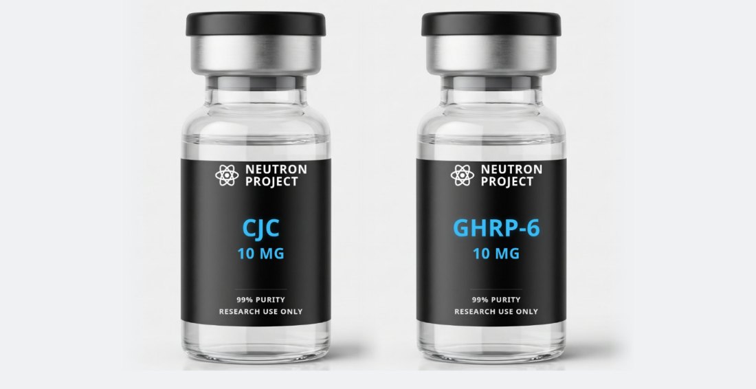 Growth Hormone & Appetite Stack: CJC + GHRP-6 vials from Neutron Project