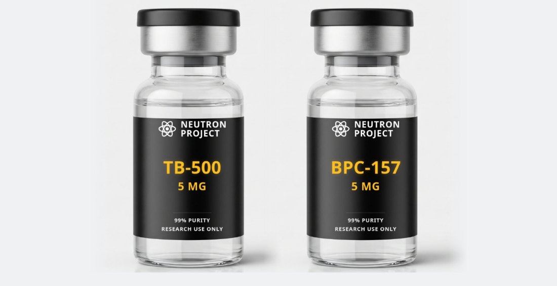 Injury Recovery Stack: TB-500 + BPC-157 vials from Neutron Project